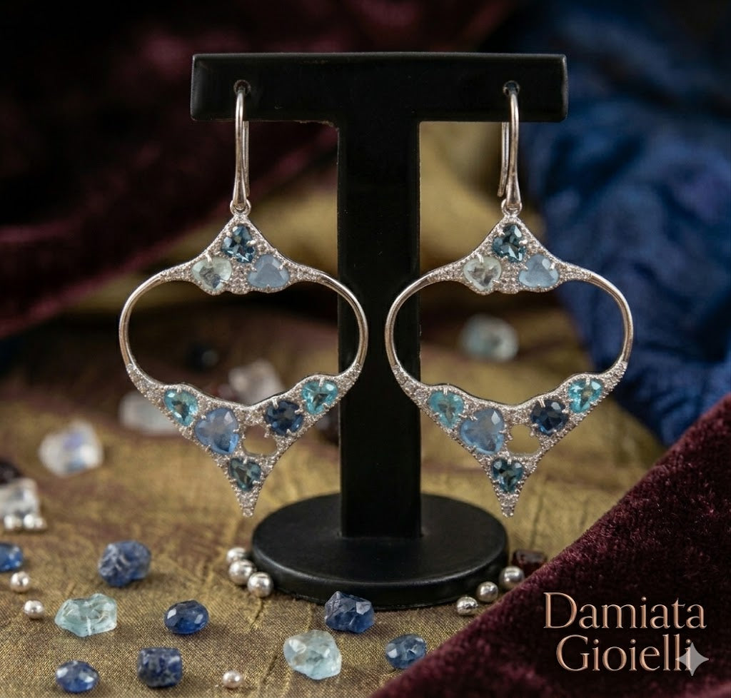 Orecchini donna Damiata Gioielli in argento e zirconi 000461