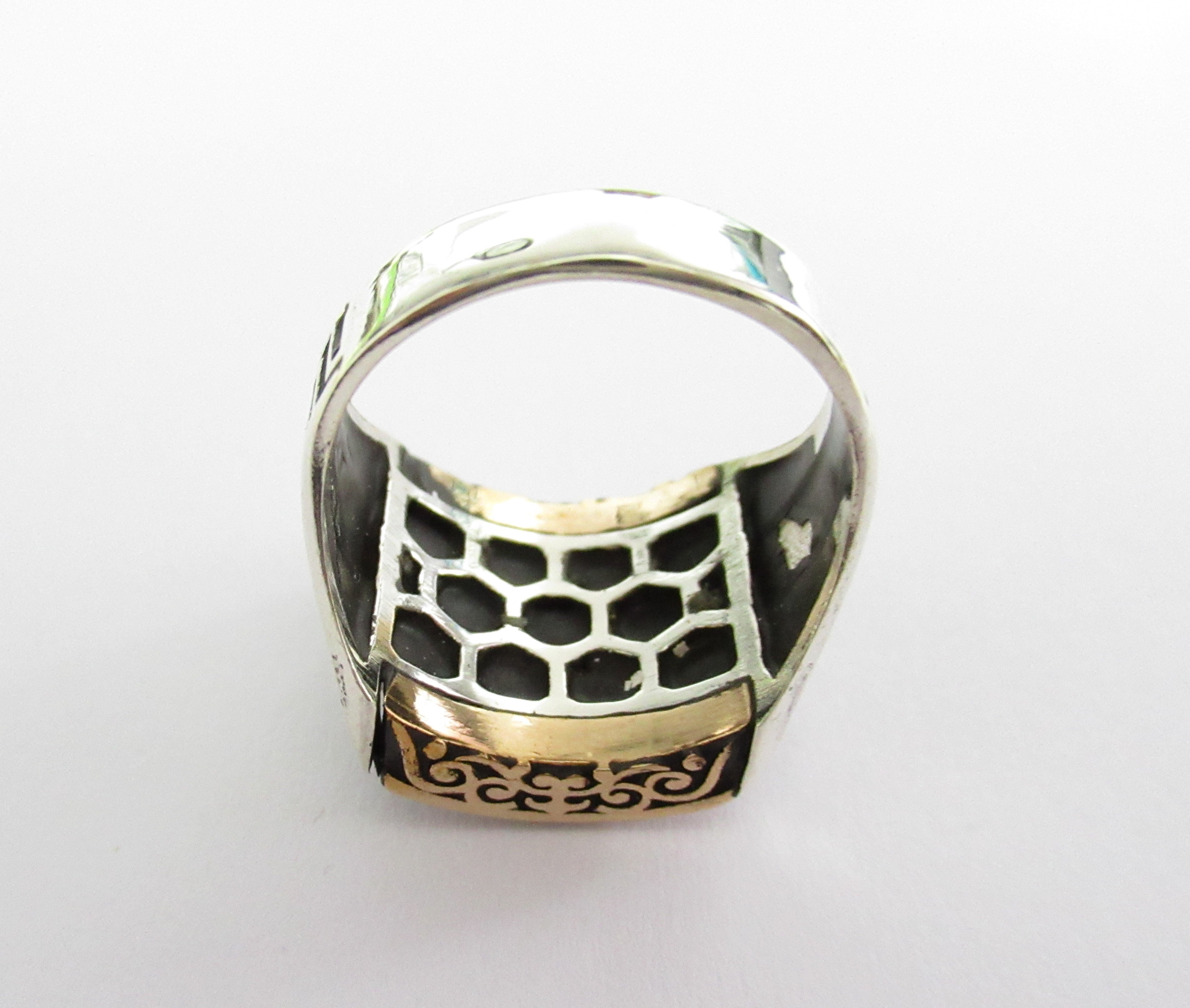 Anello uomo Orelù in argento e onice 811