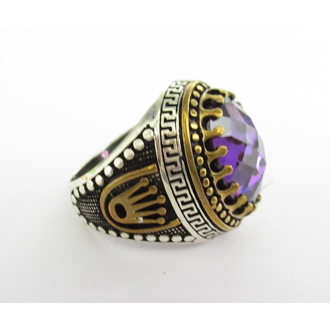 Anello uomo Orelù in argento e quarzo 812