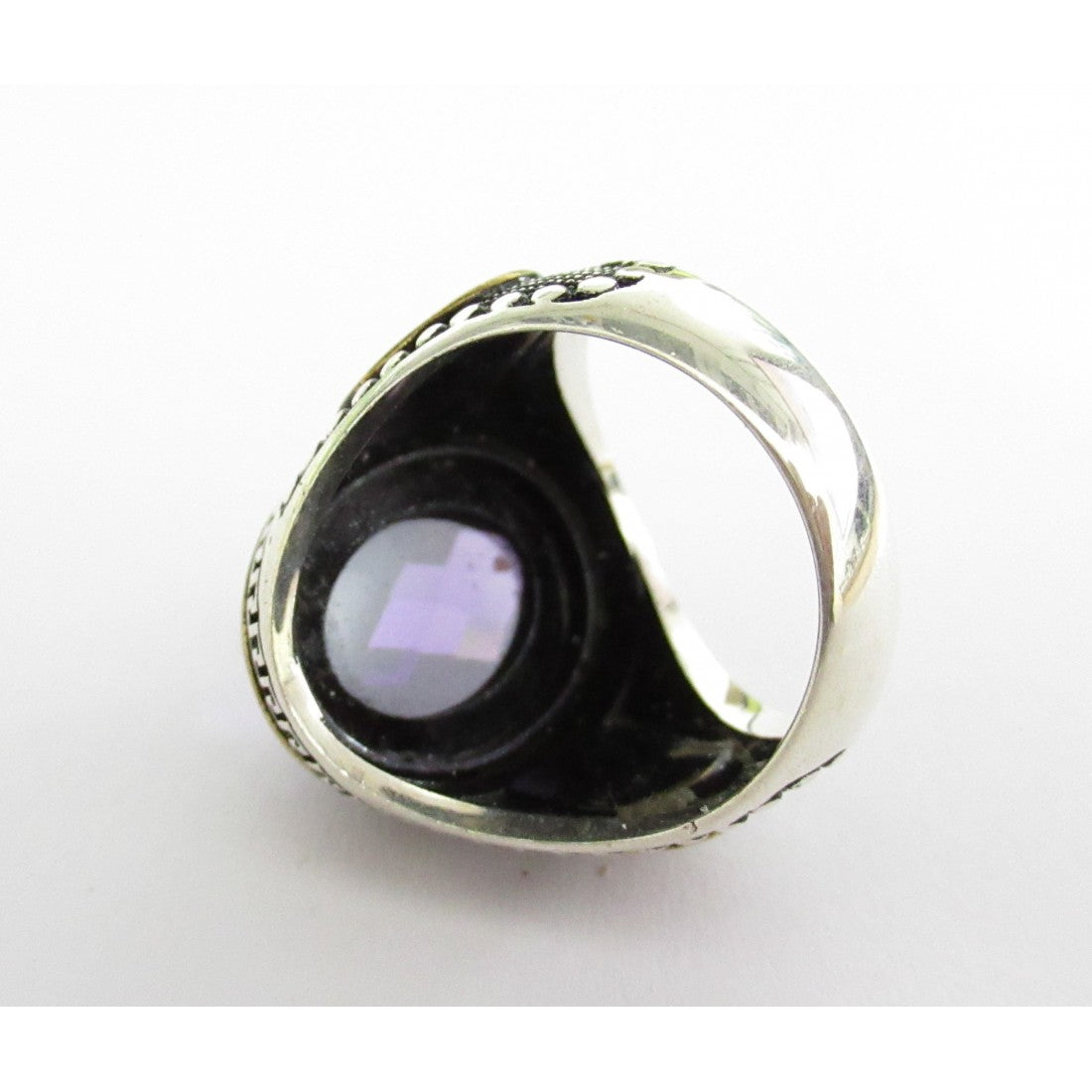 Anello uomo Orelù in argento e quarzo 812