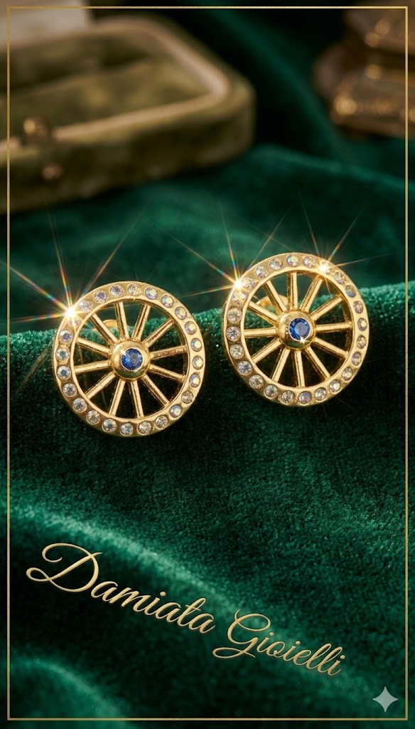 Orecchini ruota donna Morfea Gioielli in argento e zirconi 0010112