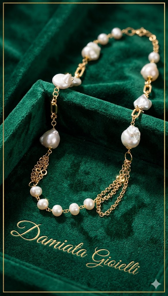 Collana donna Morfea Gioielli in ottone e perle 0010136