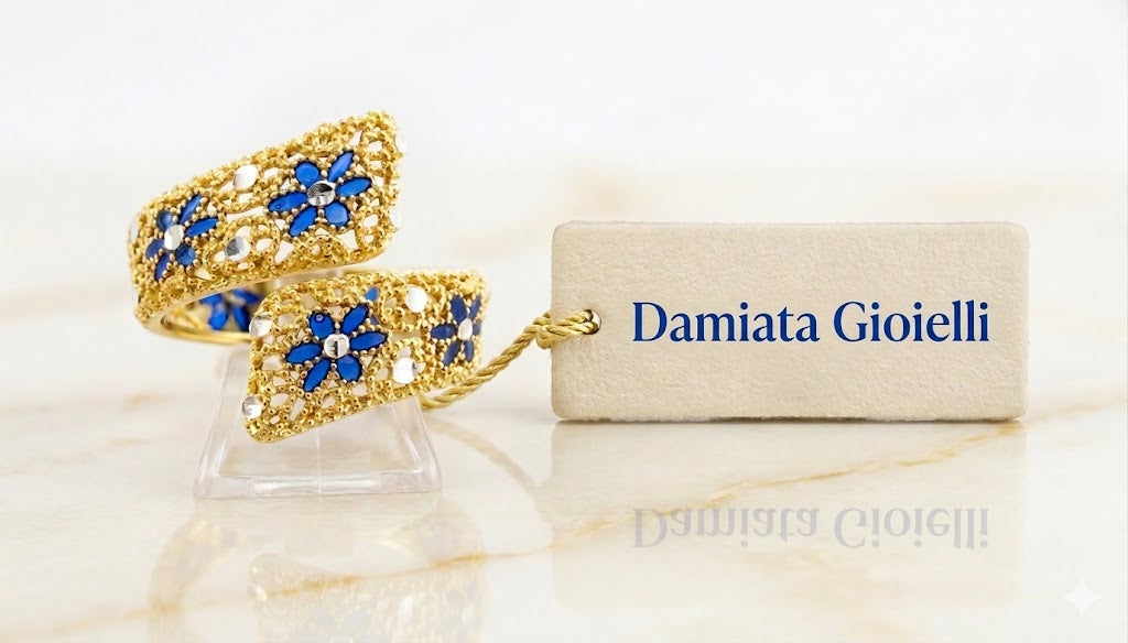 Anello donna Morfea Gioielli in argento dorato e smaltato 0010144