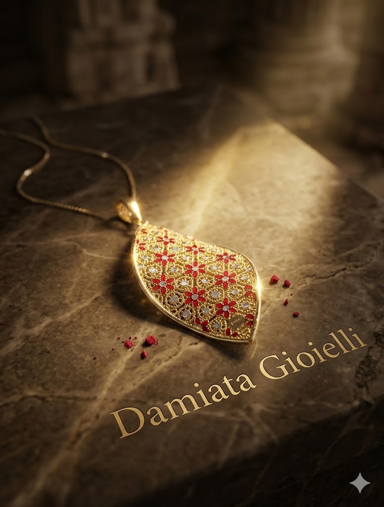 Collana donna Morfea Gioielli in argento dorato e smaltato 0010146