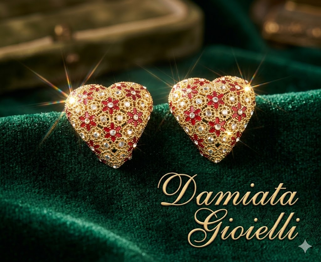 Orecchini a cuore donna Morfea Gioielli in argento 0010148
