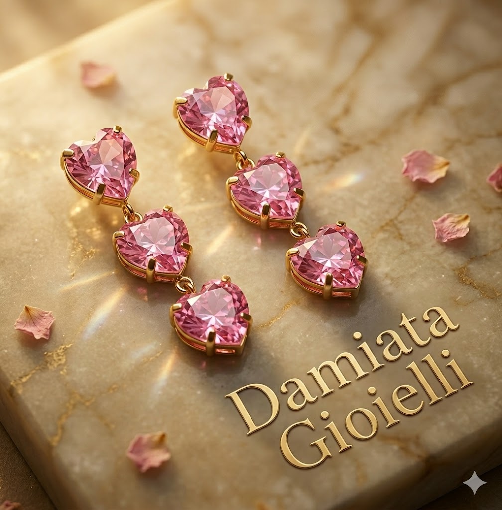 Orecchini a cuore pendenti donna Morfea Gioielli in argento 001047A