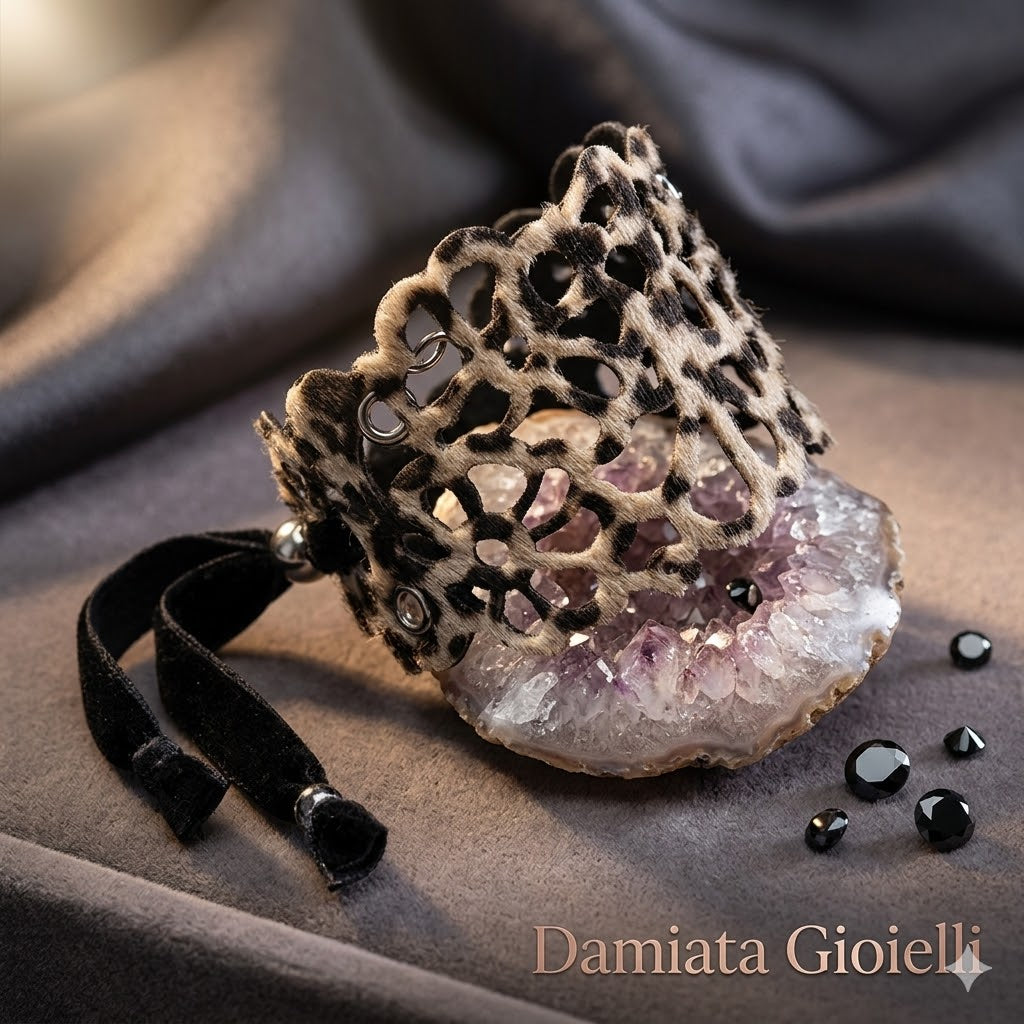 Bracciale donna Tatù in cavallino ricamato 001BR/15