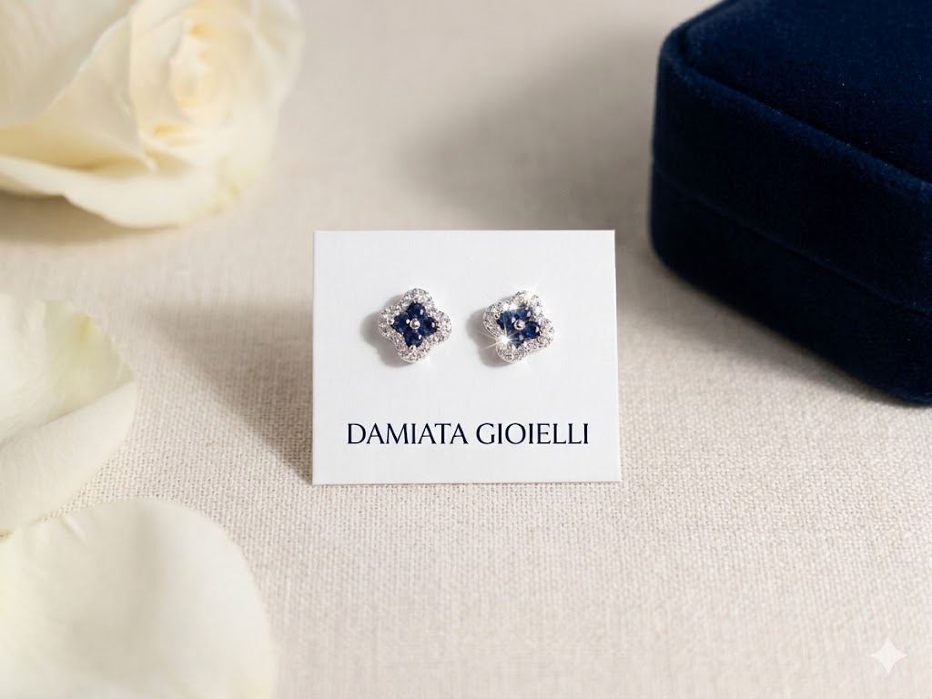 Orecchini a lobo donna MB Gioielli in argento e zirconi 00671927