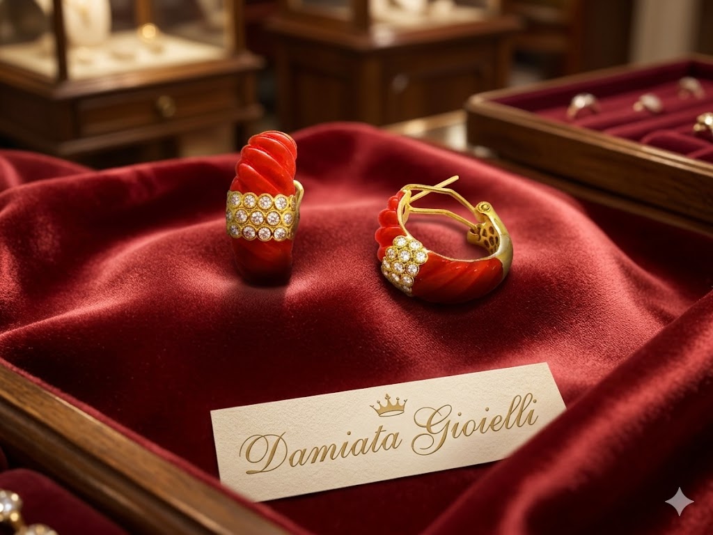 Orecchini a cerchio donna MB Gioielli in acciaio dorato e zirconi 00678369-2