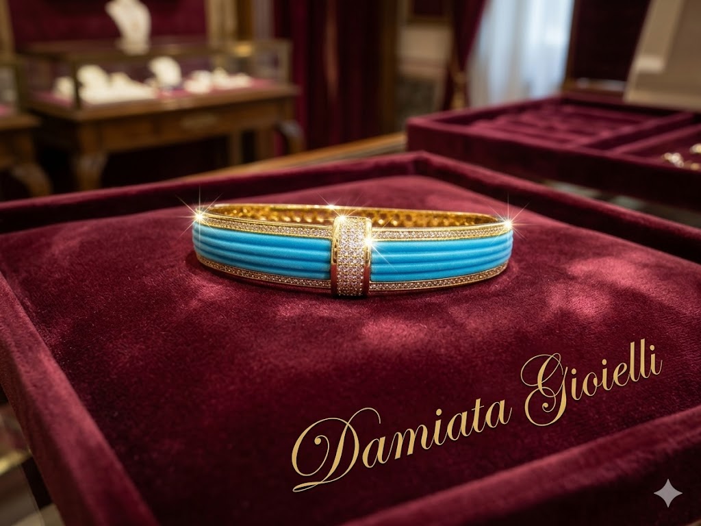 Bracciale rigido donna MB Gioielli in acciaio dorato e zirconi 00679008