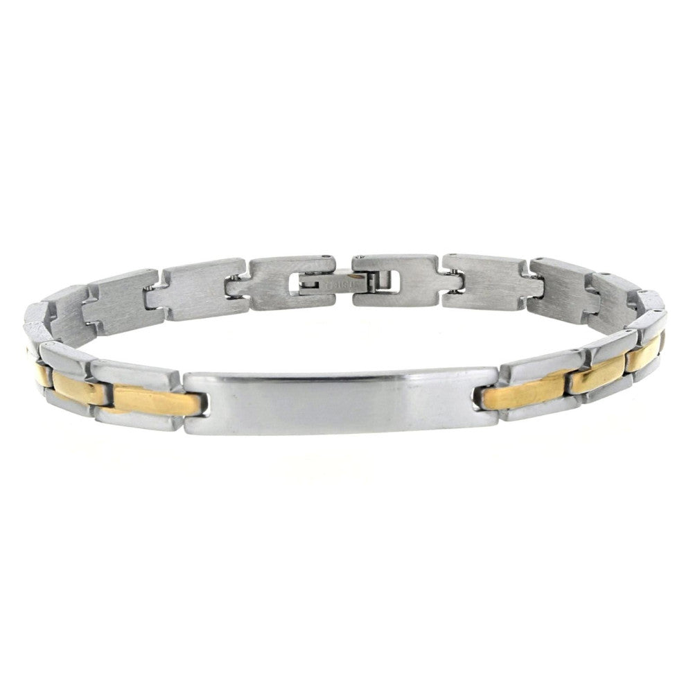 Bracciale uomo Urania Preziosi in acciaio bicolore 00BRUAC2016GD