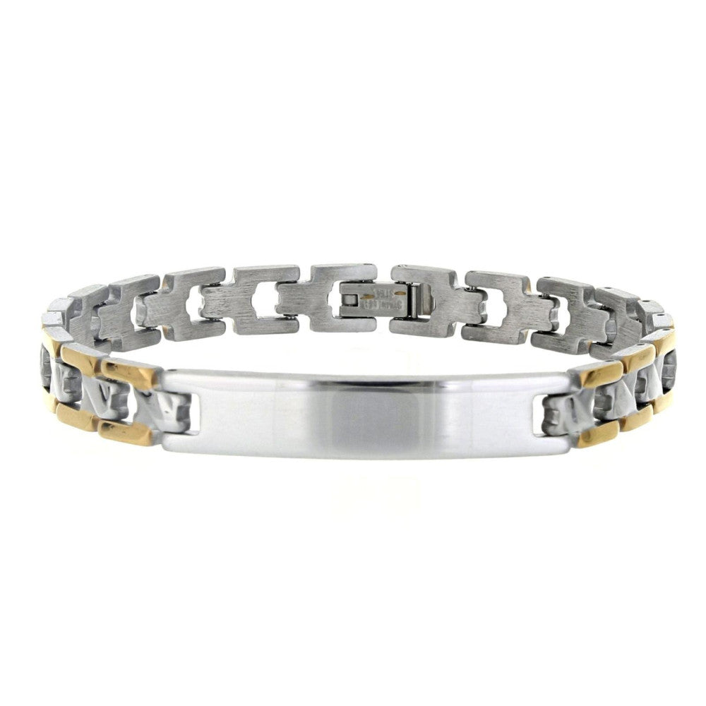 Bracciale uomo Urania Preziosi in acciaio bicolore 00BRUAC2017GD
