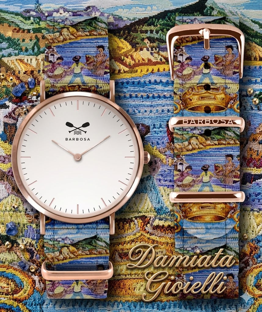 Orologio solo tempo Barbosa donna in acciaio e stoffa 01RSBI-18RN195