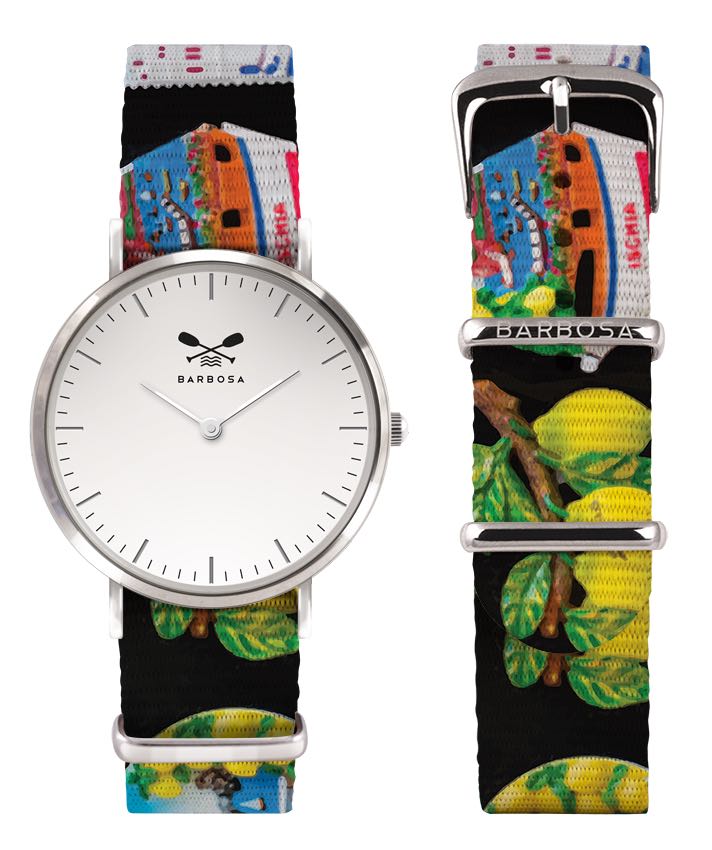 Orologio solo tempo Barbosa donna in acciaio e stoffa 01SLBI-18SN196