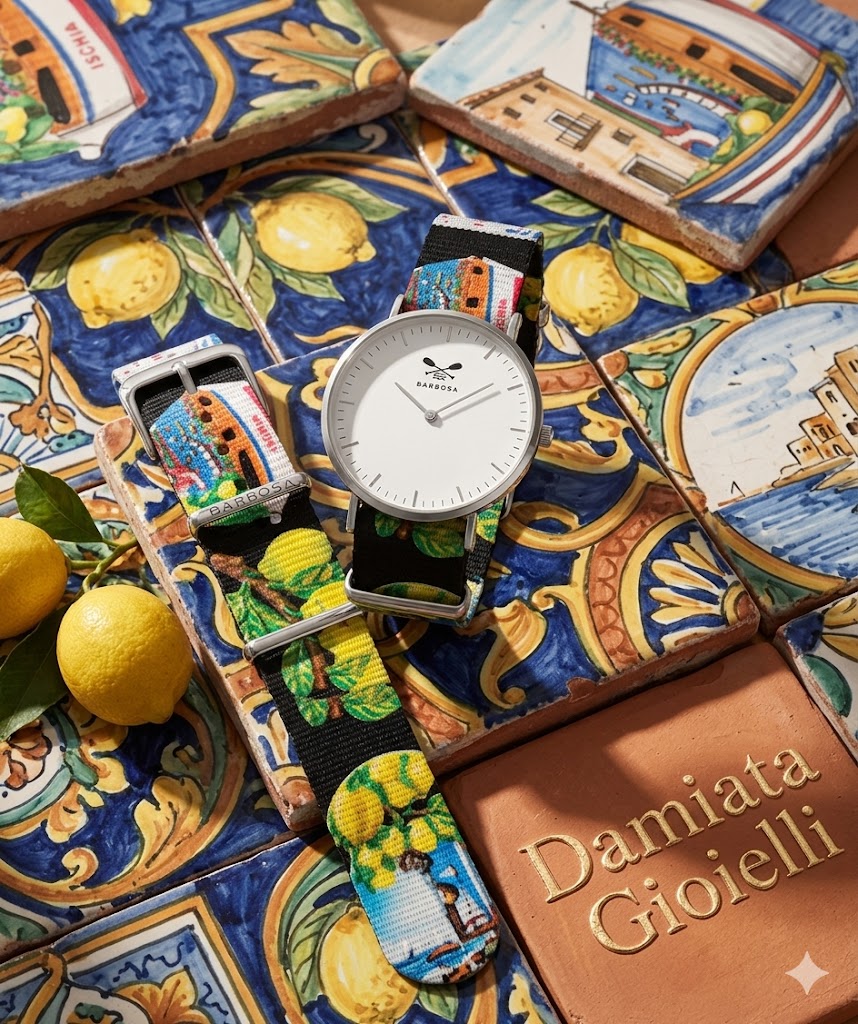 Orologio solo tempo Barbosa donna in acciaio e stoffa 01SLBI-18SN196