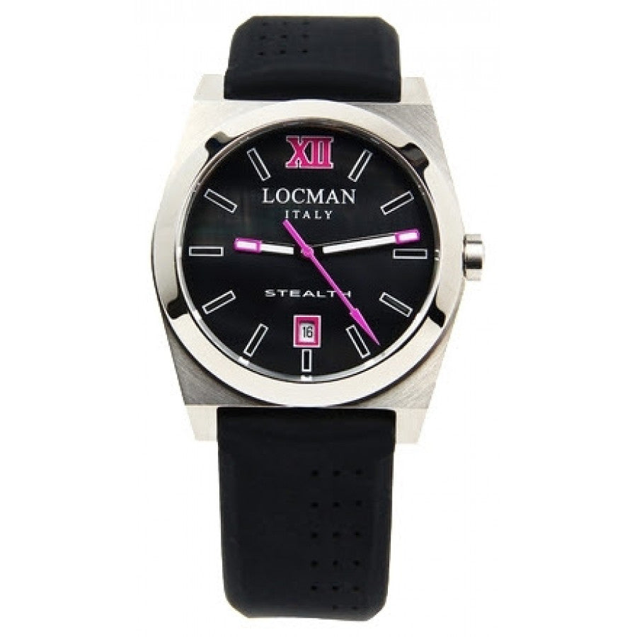 Orologio solo tempo unisex Locman in acciaio e silicone 020300MKFFX0SIK