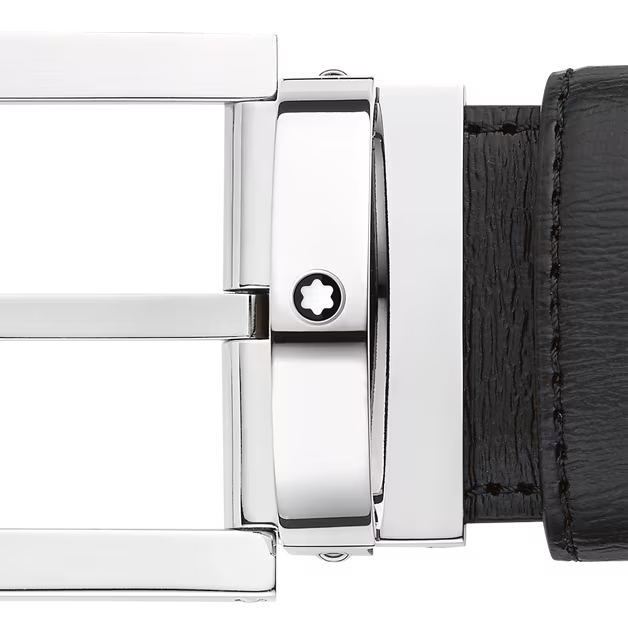 Cintura uomo Montblanc in pelle nera 114435