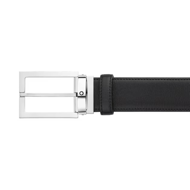 Cintura uomo Montblanc in pelle nera 114435