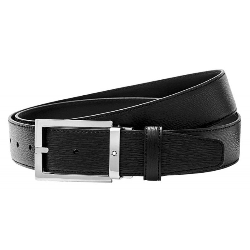 Cintura uomo Montblanc in pelle nera 114435