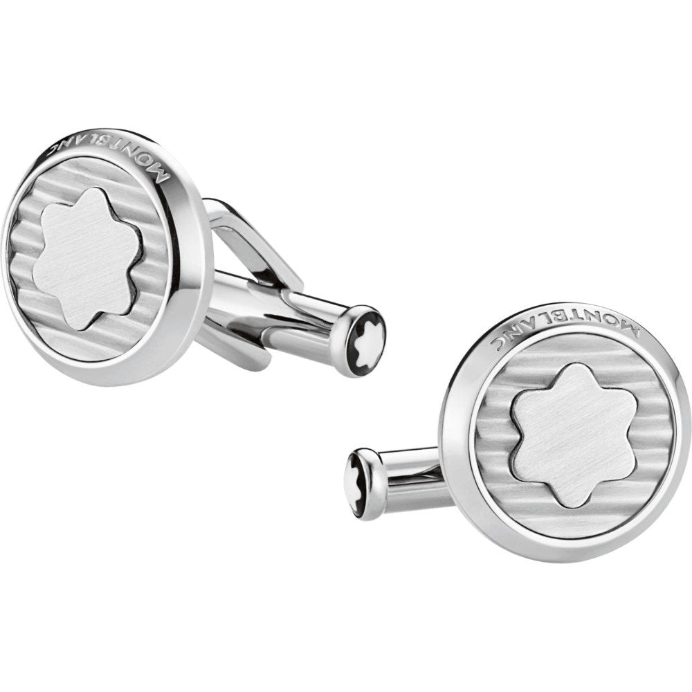 Gemelli rotondi uomo Montblanc collezione Urban Spirit in acciaio 114770