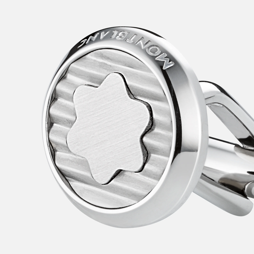 Gemelli rotondi uomo Montblanc collezione Urban Spirit in acciaio 114770