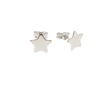 Orecchini a stella bambina Damiata Gioielli in oro bianco 118/102