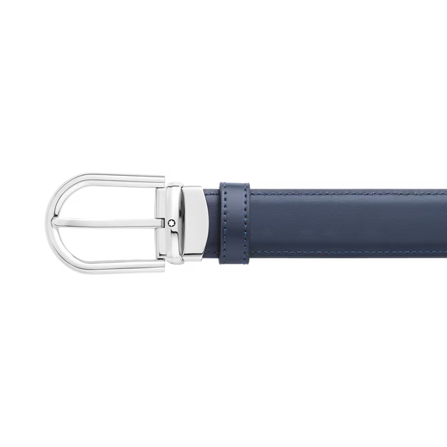 Cintura reversibile uomo in pelle bicolore Montblanc con lunghezza 120 centimetri 128756