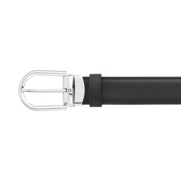 Cintura reversibile uomo in pelle bicolore Montblanc con lunghezza 120 centimetri 128756