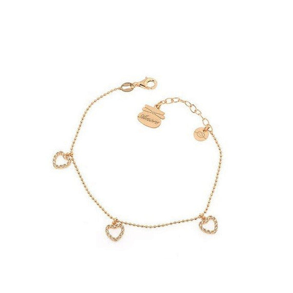 Bracciale donna Piti Malì in argento rosè e zirconi 135/B-AM