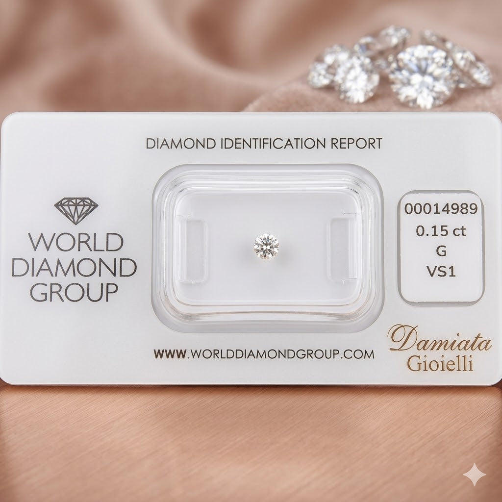 Diamante unisex in blister Word Diamond Group certificato IGI da 0,15 carati ref. 14989