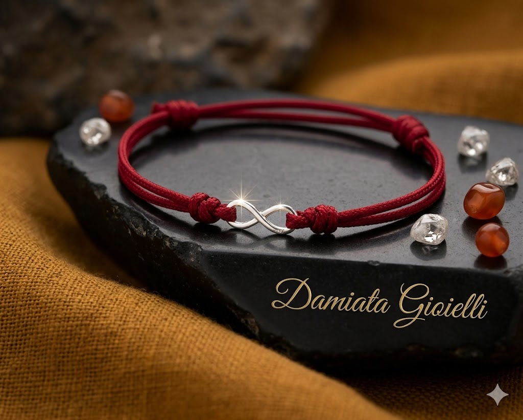 Bracciale donna Edoardo Mariani in argento e cordoncino rosso 149DR