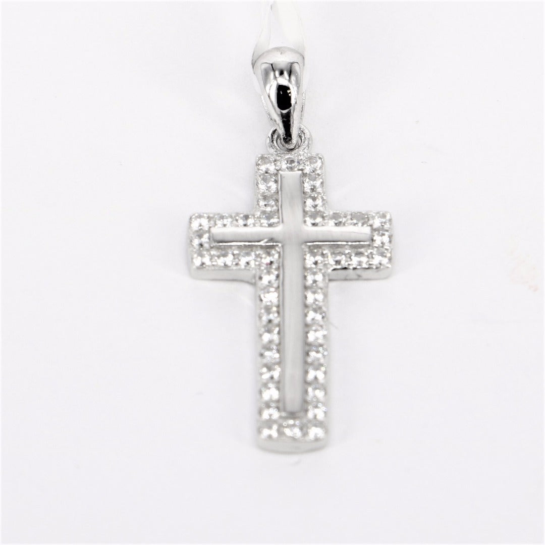 Charm croce donna Trova Gioielli in argento e zirconi 1752