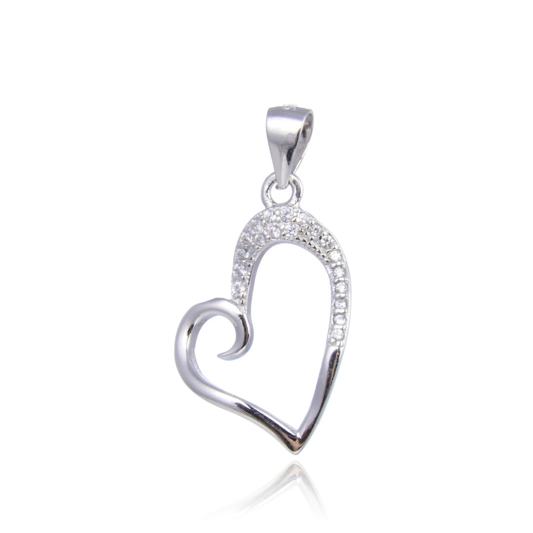 Charm cuore donna Trova Gioielli in argento e zirconi 1756