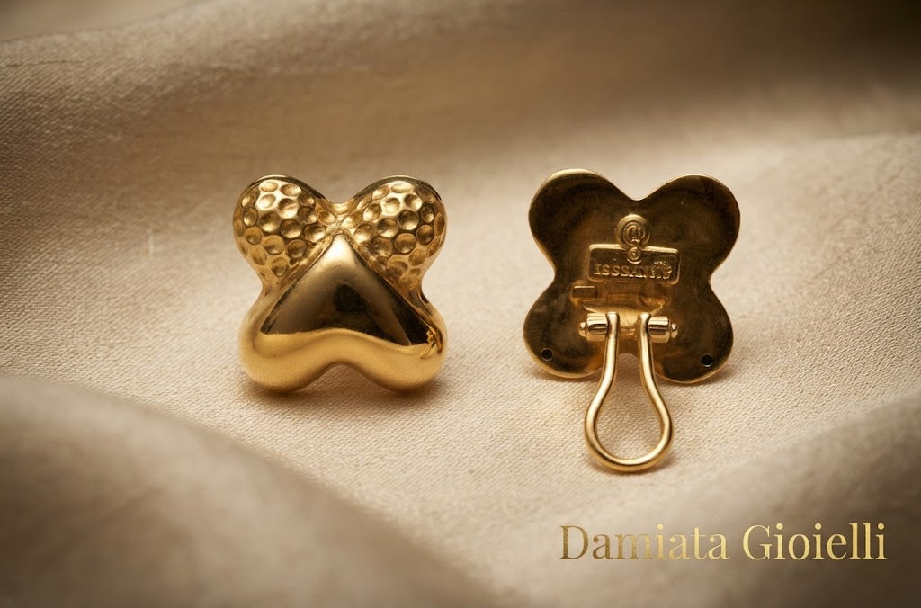 Orecchini a fiore donna Damiata Gioielli in oro giallo ref. 184/102