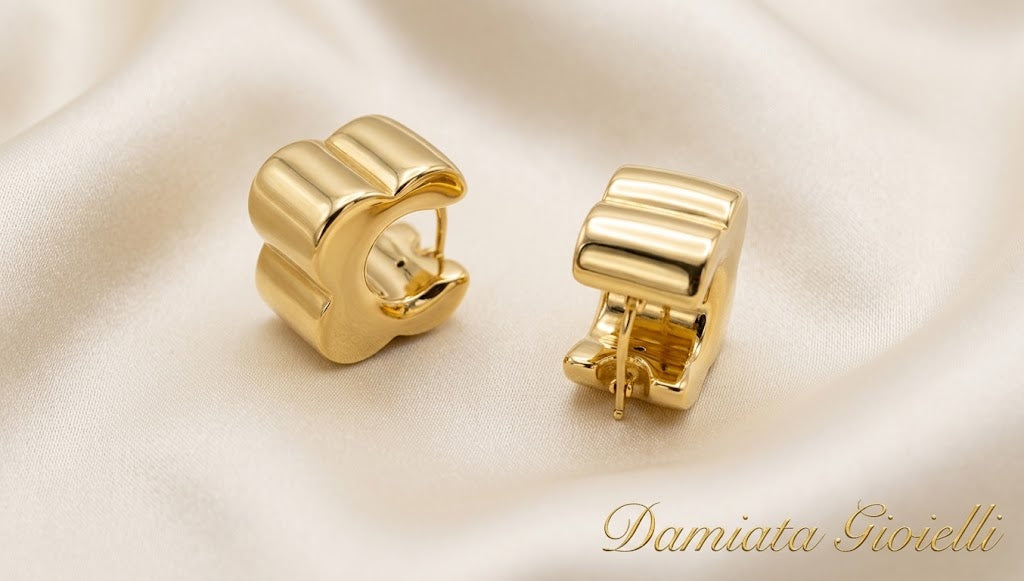 Orecchini boccole donna Damiata Gioielli in oro giallo ref. 189/102