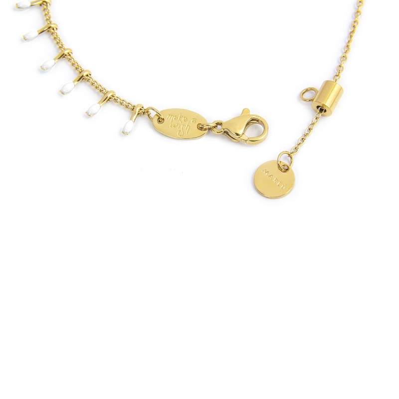 Bracciale donna Marlù in acciaio dorato 18BR192G-W