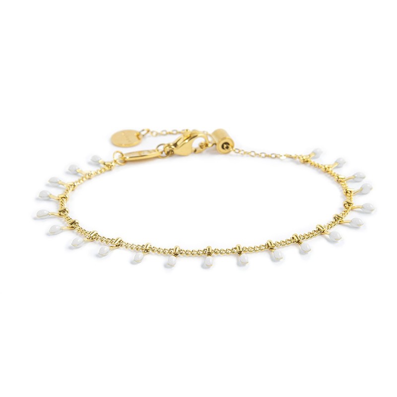 Bracciale donna Marlù in acciaio dorato 18BR192G-W