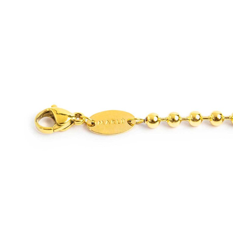 Bracciale donna Marlù Vision in acciaio dorato con charm a stella 18BR219G