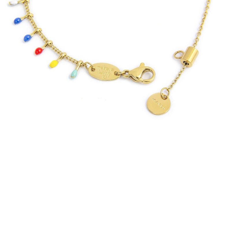 Collana donna Marlù in acciaio dorato 18CN097G-RGB