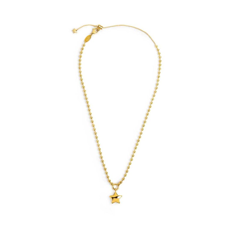 Collana stella donna Marlù in acciaio dorato e charm 18CN126G