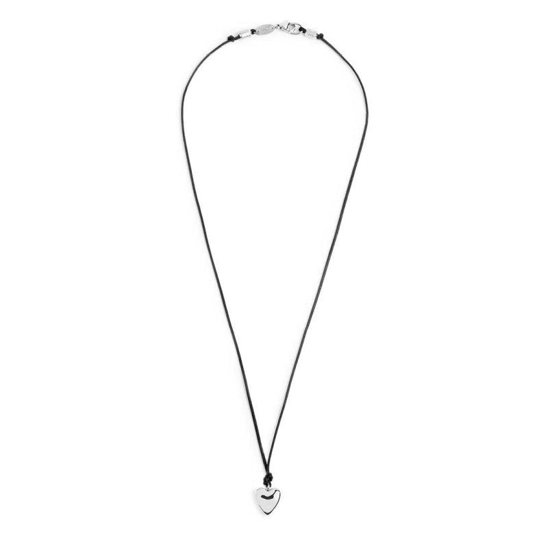 Collana cuore donna Marlù in acciaio e cordino 18CO024-N