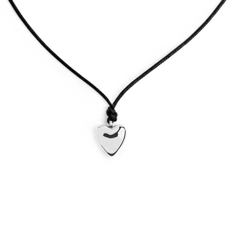 Collana cuore donna Marlù in acciaio e cordino 18CO024-N
