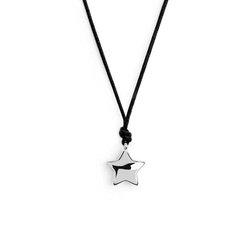Collana stella donna Marlù in acciaio e cordino 18CO025-N