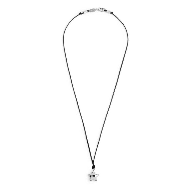 Collana stella donna Marlù in acciaio e cordino 18CO025-N
