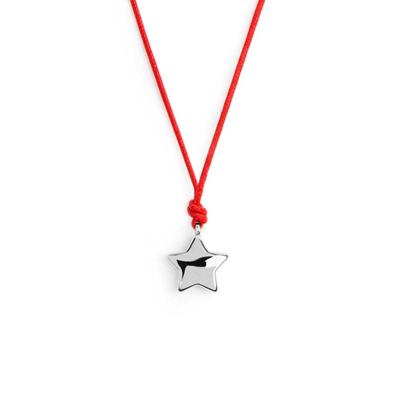 Collana stella donna Marlù in acciaio dorato e cordino 18CO025-R
