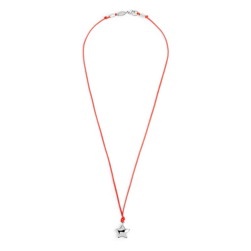 Collana stella donna Marlù in acciaio dorato e cordino 18CO025-R