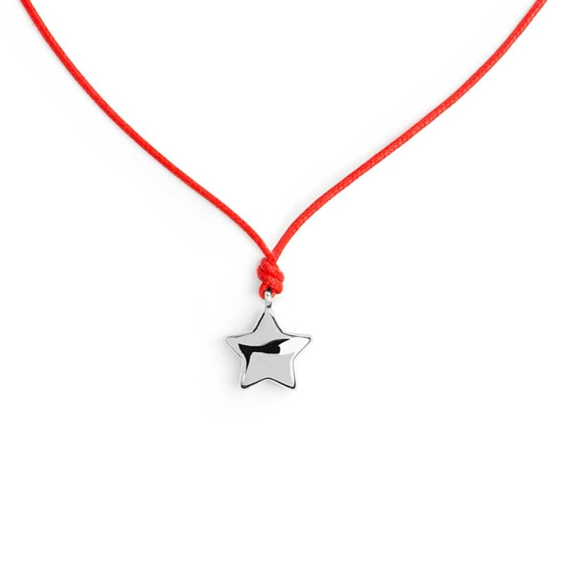 Collana stella donna Marlù in acciaio dorato e cordino 18CO025-R
