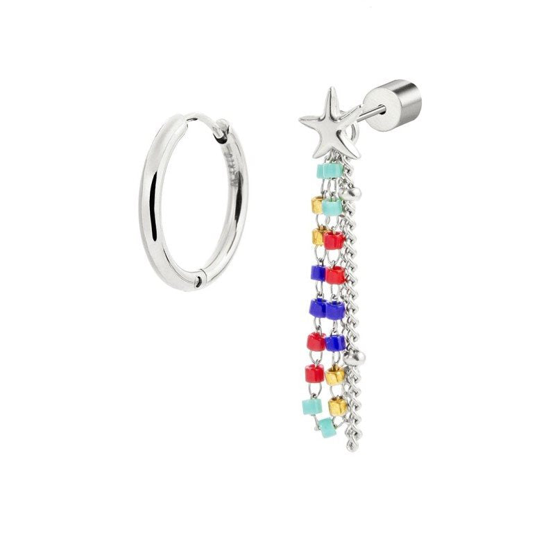 Monorecchino pendente donna Marlù in acciaio 18OR094-RGB
