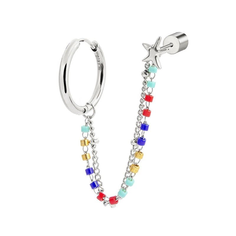 Monorecchino pendente donna Marlù in acciaio 18OR094-RGB