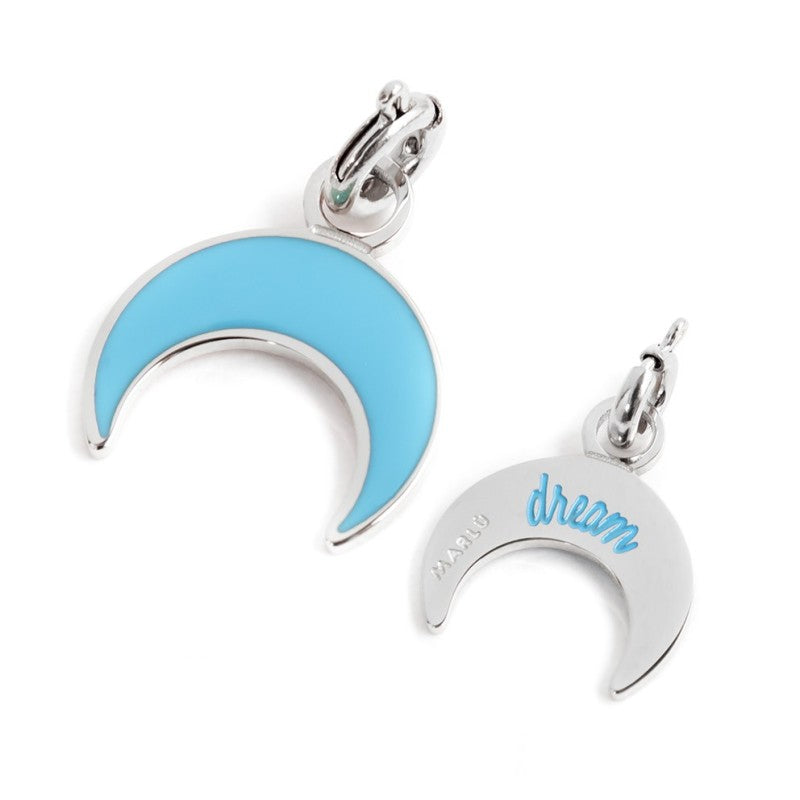Charm mezza luna unisex Marlù in acciaio smaltato 18CH067